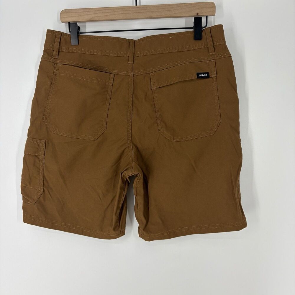 Prana Stretch Zion Shorts 32x8 Mens Rust Brown Cargo Hiking Trail Outdoor Belt - Picture 4 of 8